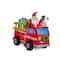 Glitzhome® 7ft. Inflatable Santa in Truck With Lights